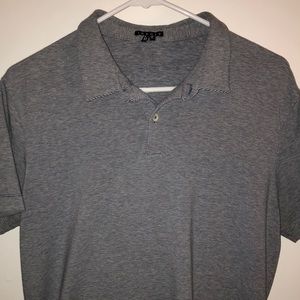 Theory Stretch Polo | Large | Blue and Gray